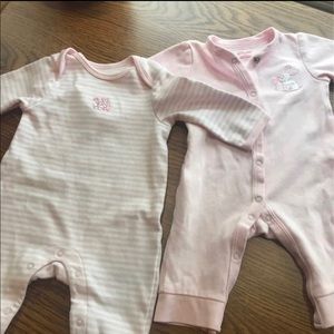 2 Rompers - Little me 0-3 months